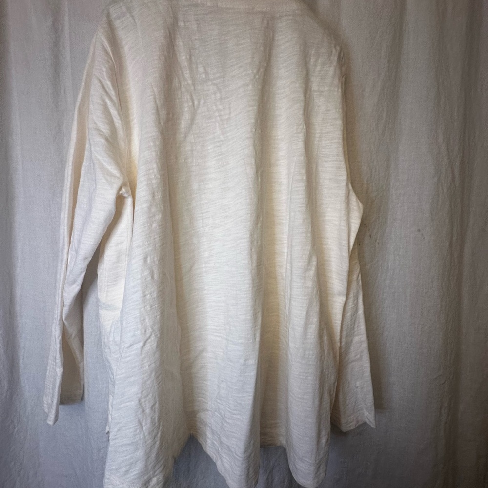 Cream Button-Up Cardigan - Picture 2 of 4